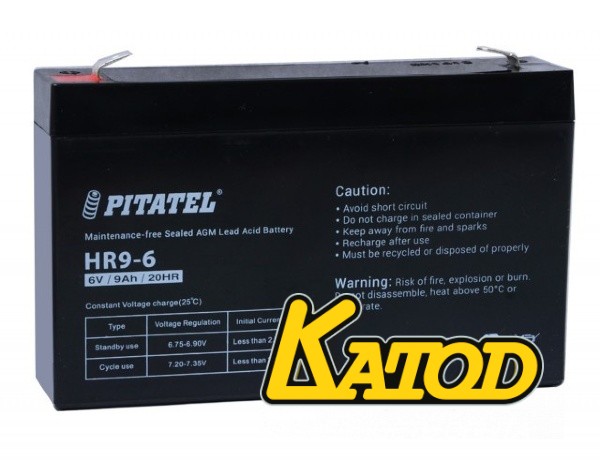 PITATEL HR9-6, 6V 9Ah