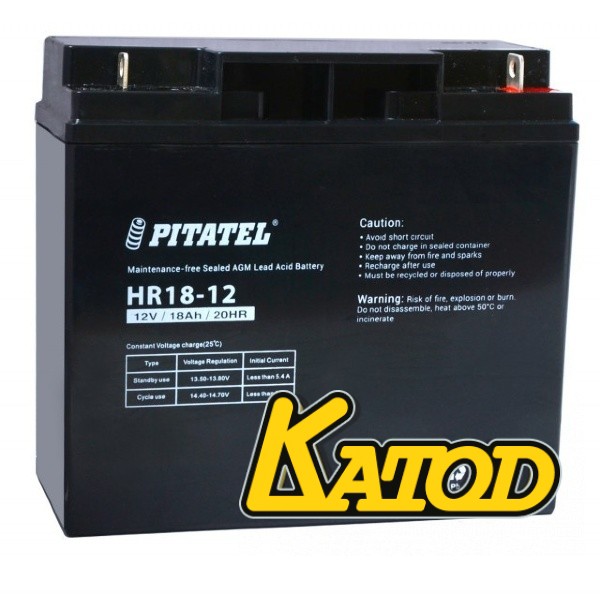 PITATEL HR18-12, 12V 18Ah