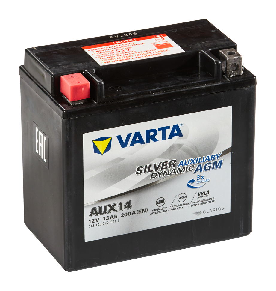 VARTA Powersports AGM 513 106 020 AUXILIARY (AUX14)