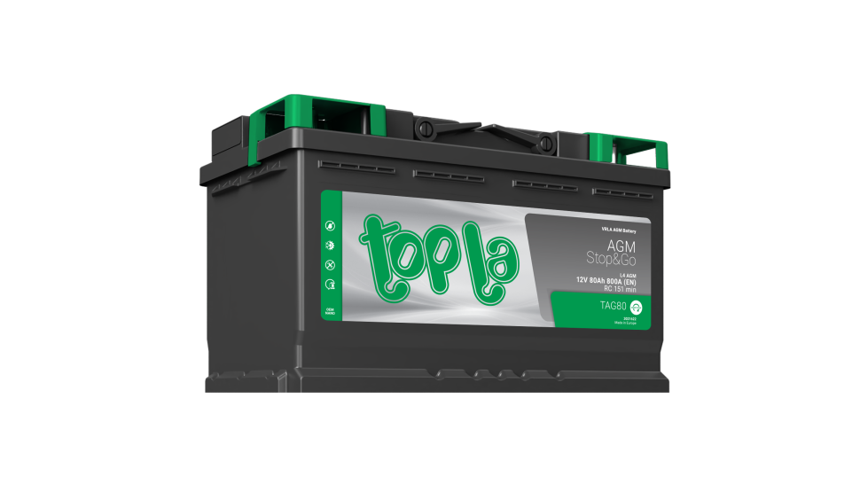 TOPLA AGM Stop&Go TAG80 L4 AGM