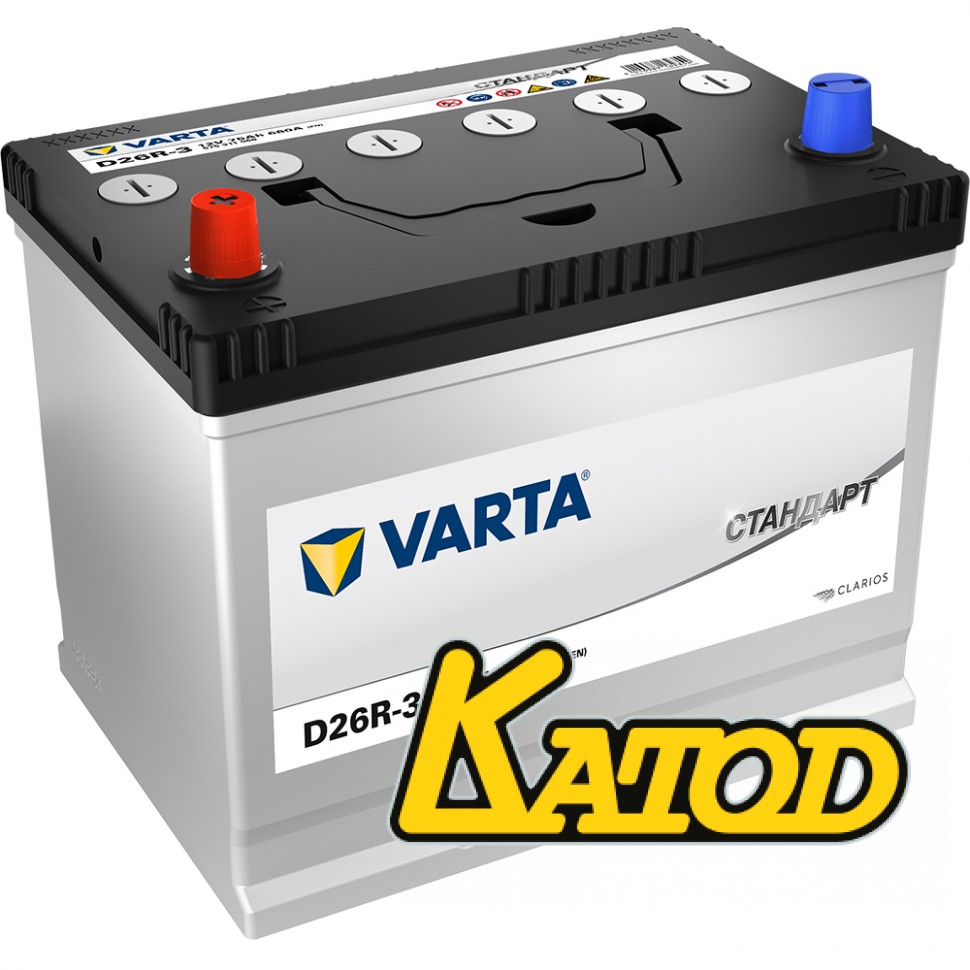 VARTA Стандарт 6СТ-75.0 575311068 D26R-3