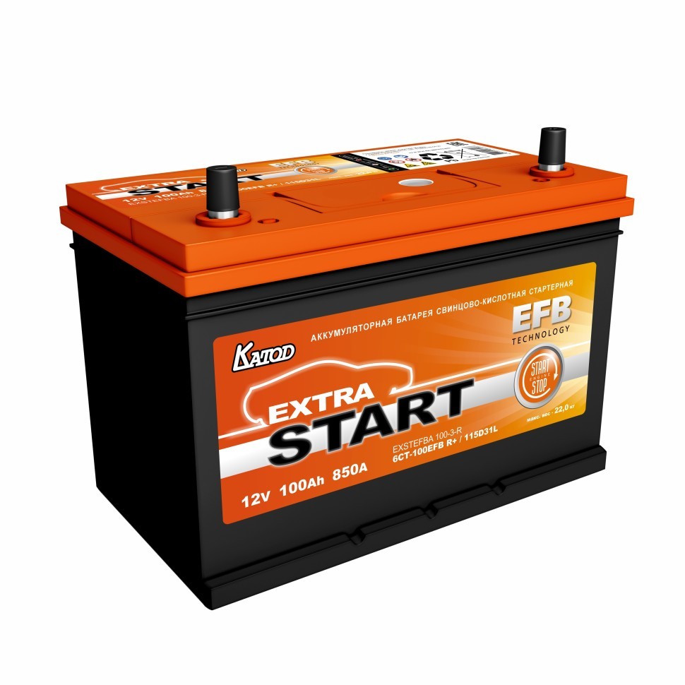 Extra Start EFBA 6СТ-100VL-З-R 115D31L